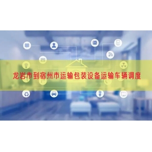 龙岩市到宿州市运输包装设备运输车辆调度