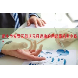 新乡市牧野区到庆元县运输船用起重机多少钱？
