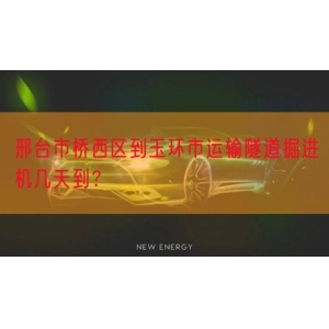 邢台市桥西区到玉环市运输隧道掘进机几天到？