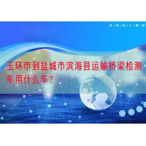 玉环市到盐城市滨海县运输桥梁检测车用什么车？